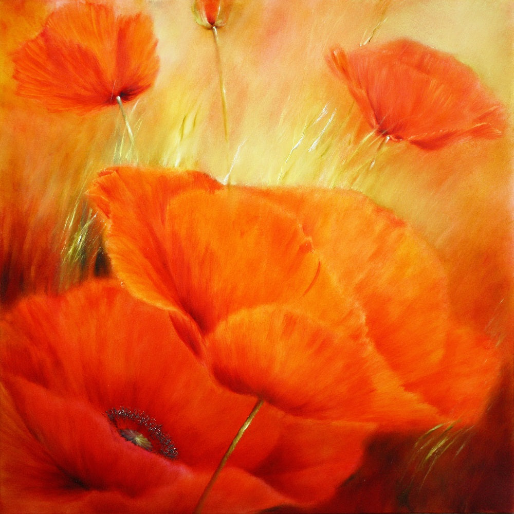 Red Poppies Wall Mural