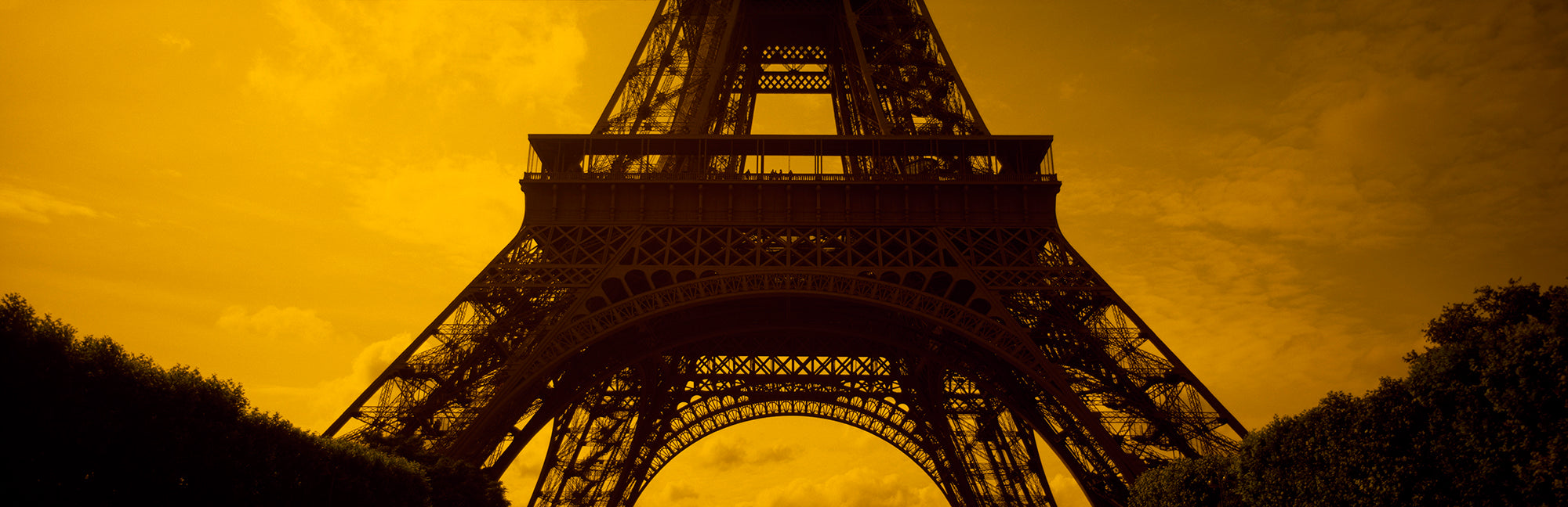 Low Angle View Of A Tower, Eiffel Tower, Champ De Mars, Paris, Ile-De-France, France Wall Mural