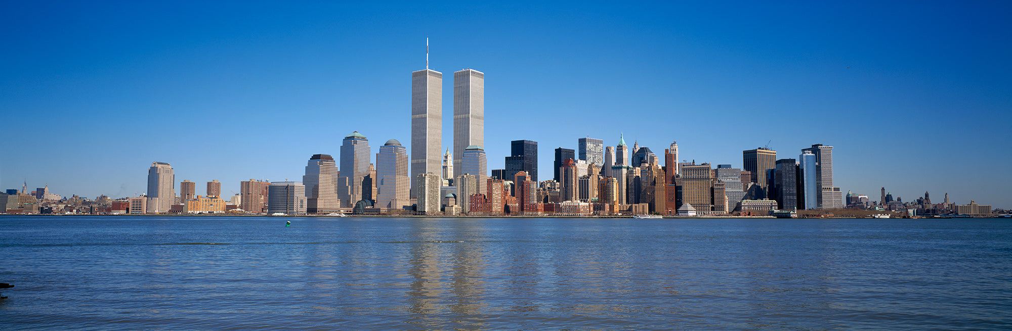 Skyscrapers At The Waterfront, World Trade Center, Lower Manhattan, Manhattan, New York City, New York State, USA Wall Mural