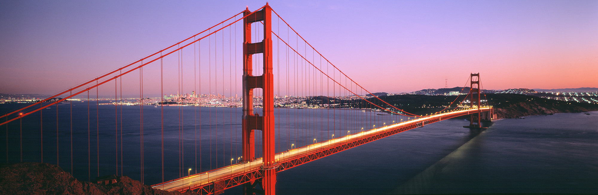 Night Golden Gate Bridge San Francisco CA USA Wall Mural