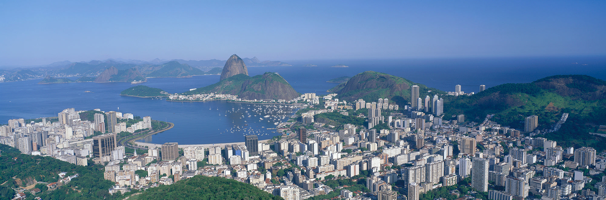 Skyline, Cityscape, Coastal City, Rio De Janeiro, Brazil Wall Mural