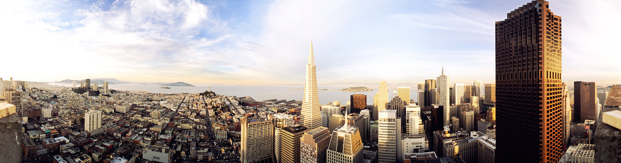 High Angle View Of A City, Transamerica Building, San Francisco, California, USA Wall Mural