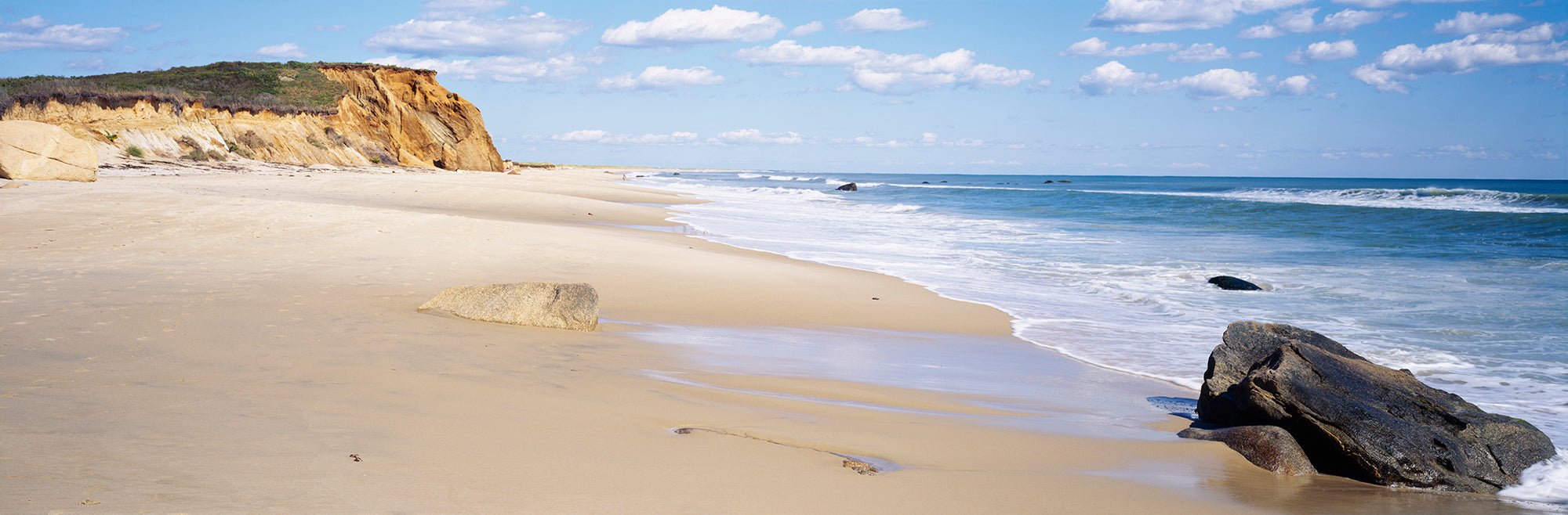 Rocks On The Beach, Lucy Vincent Beach, Chilmark, Martha's Vineyard, Massachusetts, USA Wall Mural