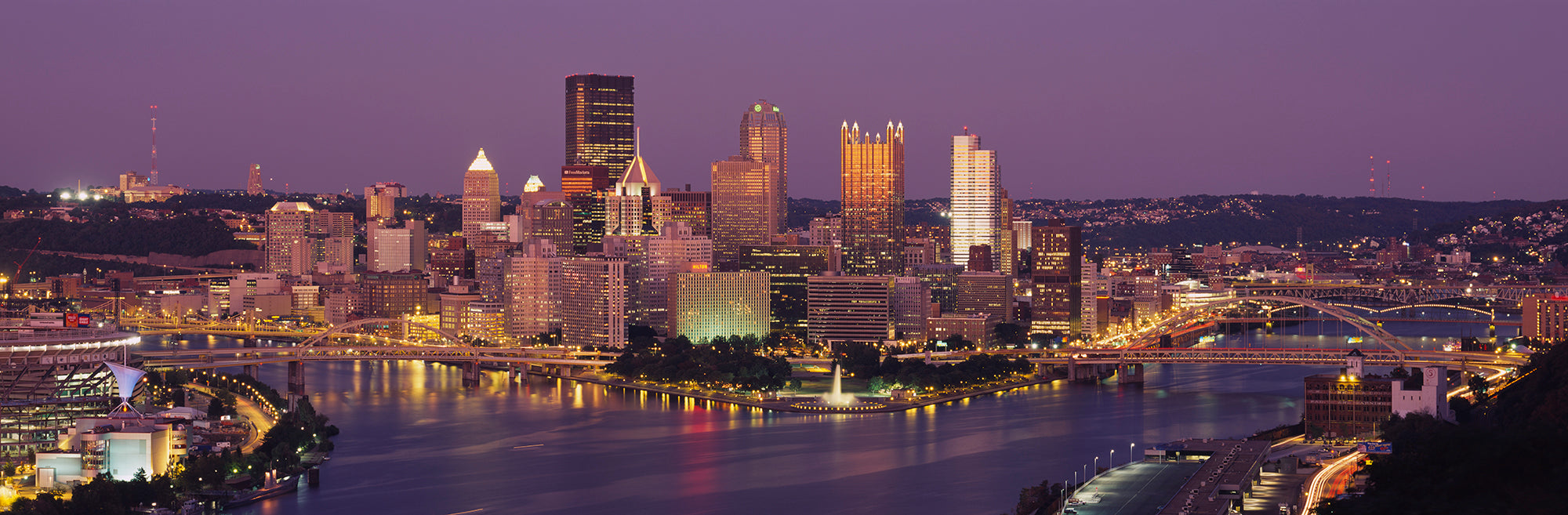 Pittsburgh, Pennsylvania, USA Sunset Wall Mural