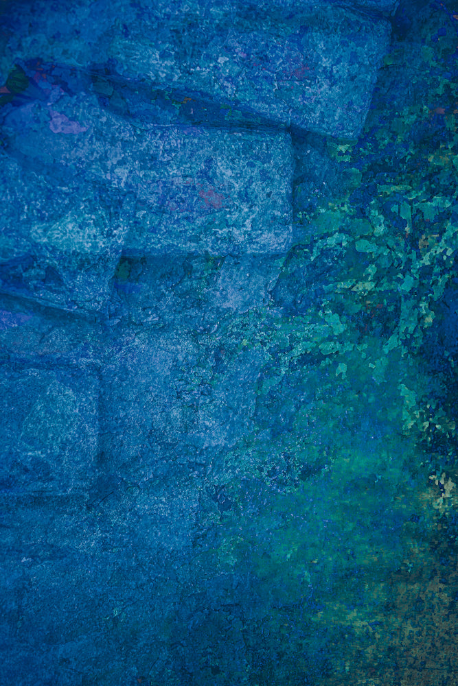 Meditation in Blue Wall Mural