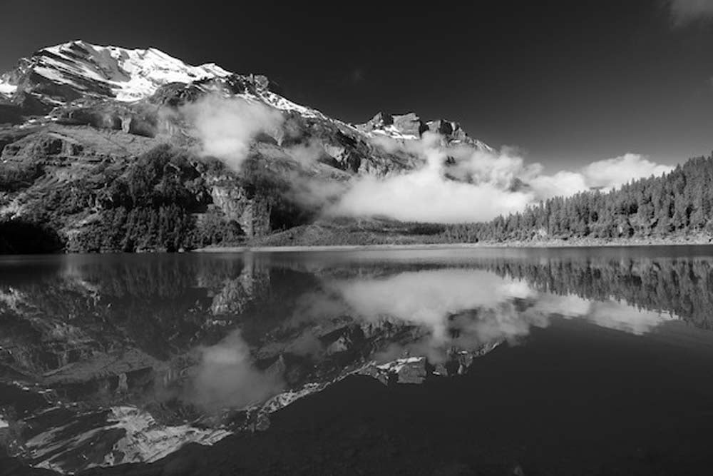 Beautiful Place for Dream BW Wall Mural