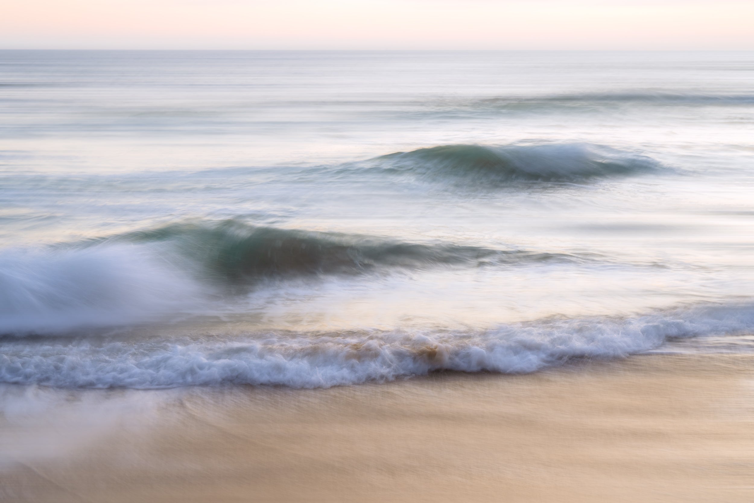 White Waves Wall Mural