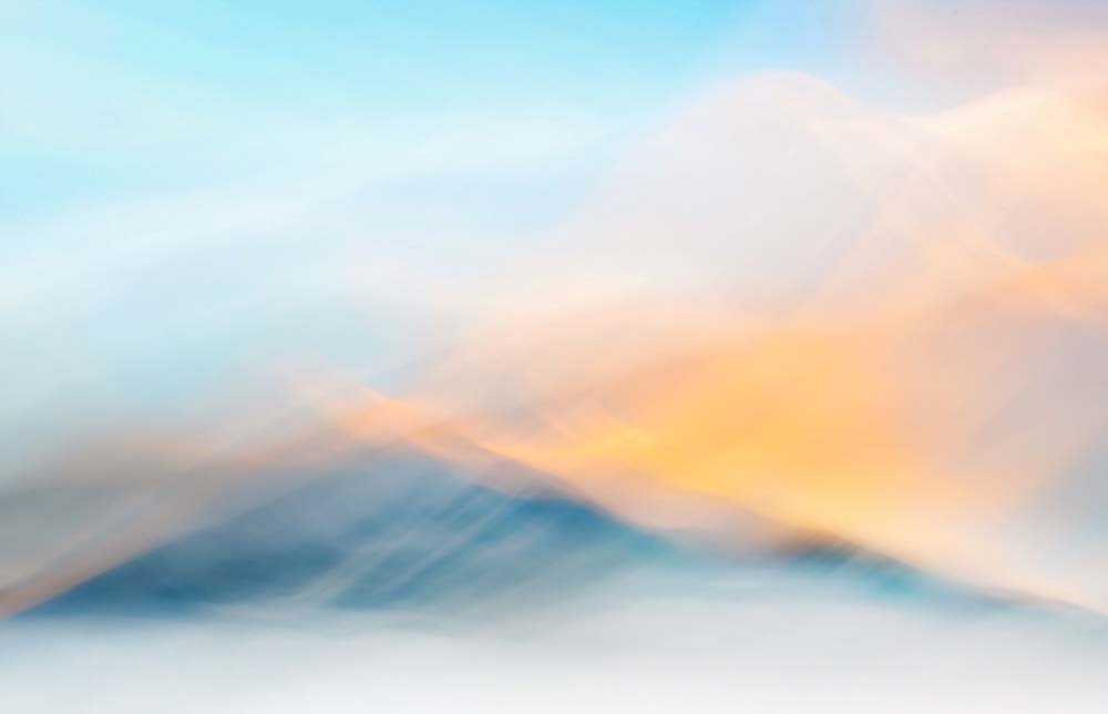 Winter Light on Idaho Peak Wall Mural