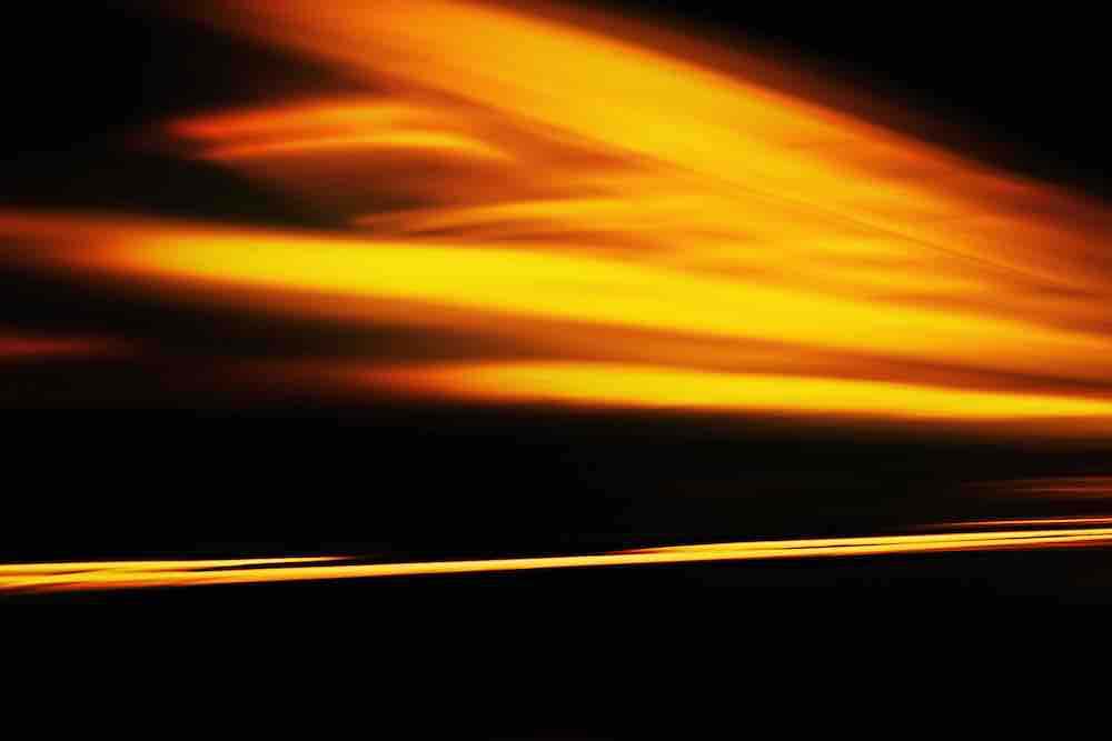 Sunset in Orange Wall Mural