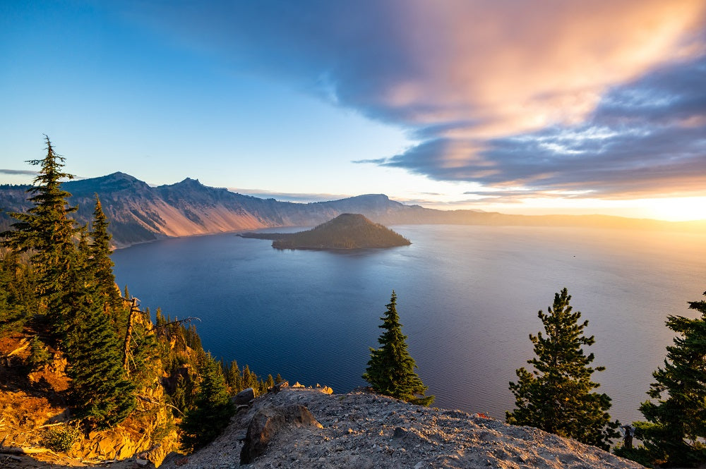 Crater Lake Sunrise Wall Mural