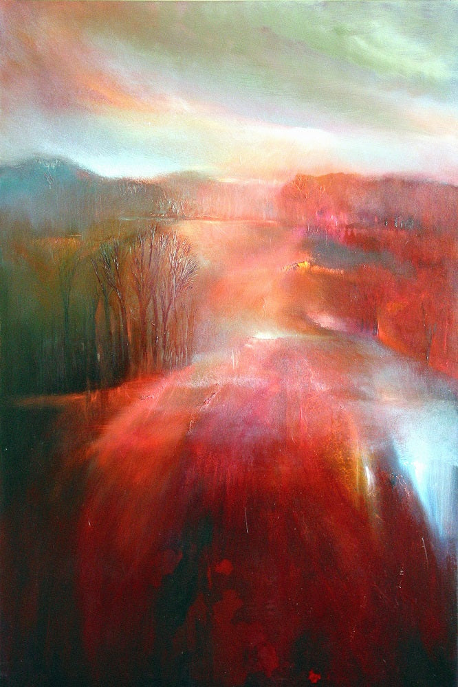 Silence in the Red Landscape Wall Mural