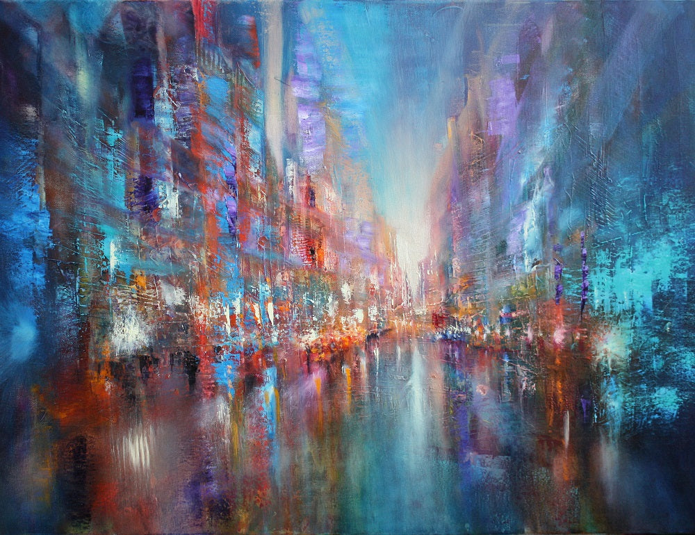 City On The River Wall Mural