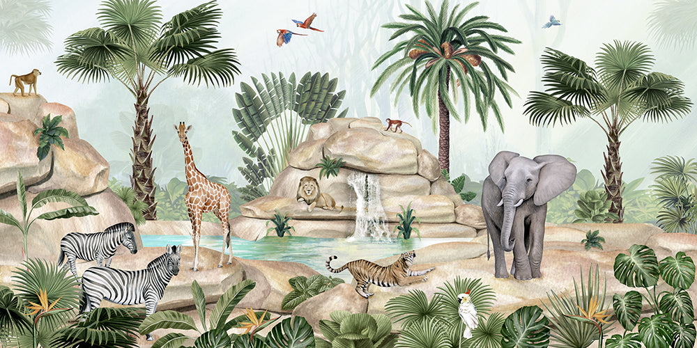 Jolly Jungle Wall Mural