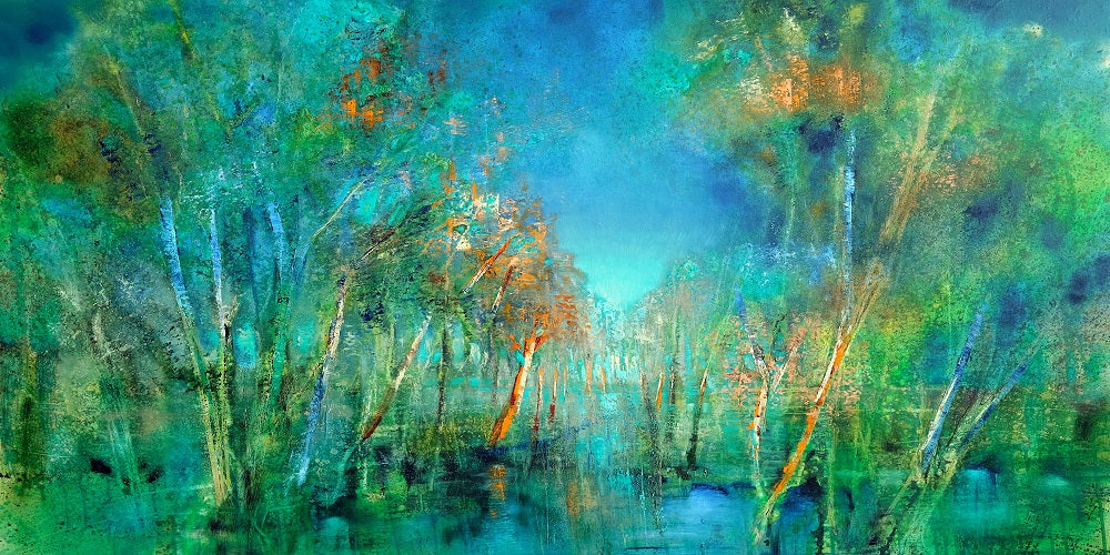Blinded By The Green Forest Wall Mural