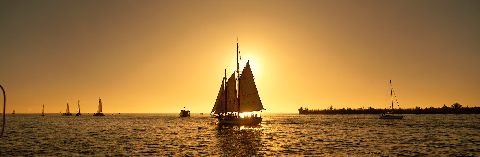 Sailboat, Key West, Florida, USA Wall Mural