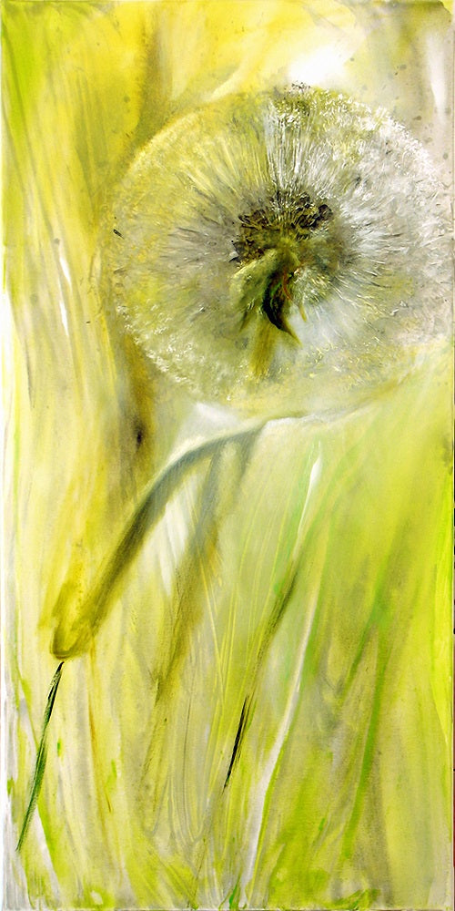 Dandelion Green Wall Mural