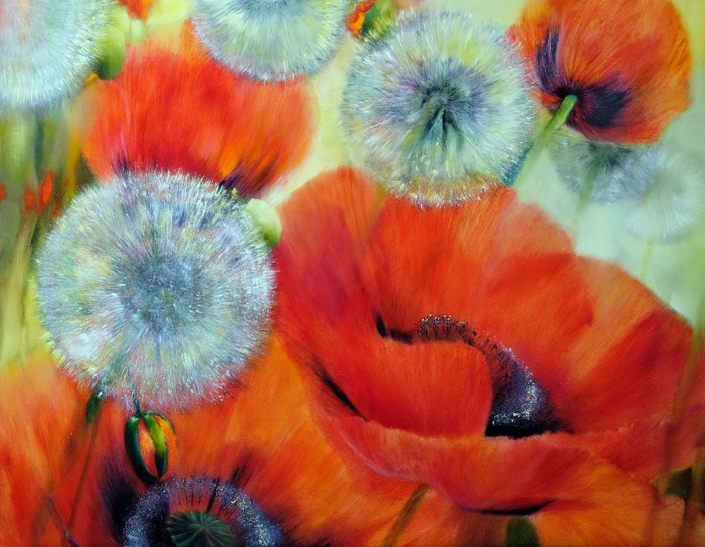 On a Warm Summer Day in The Meadow Wall Mural