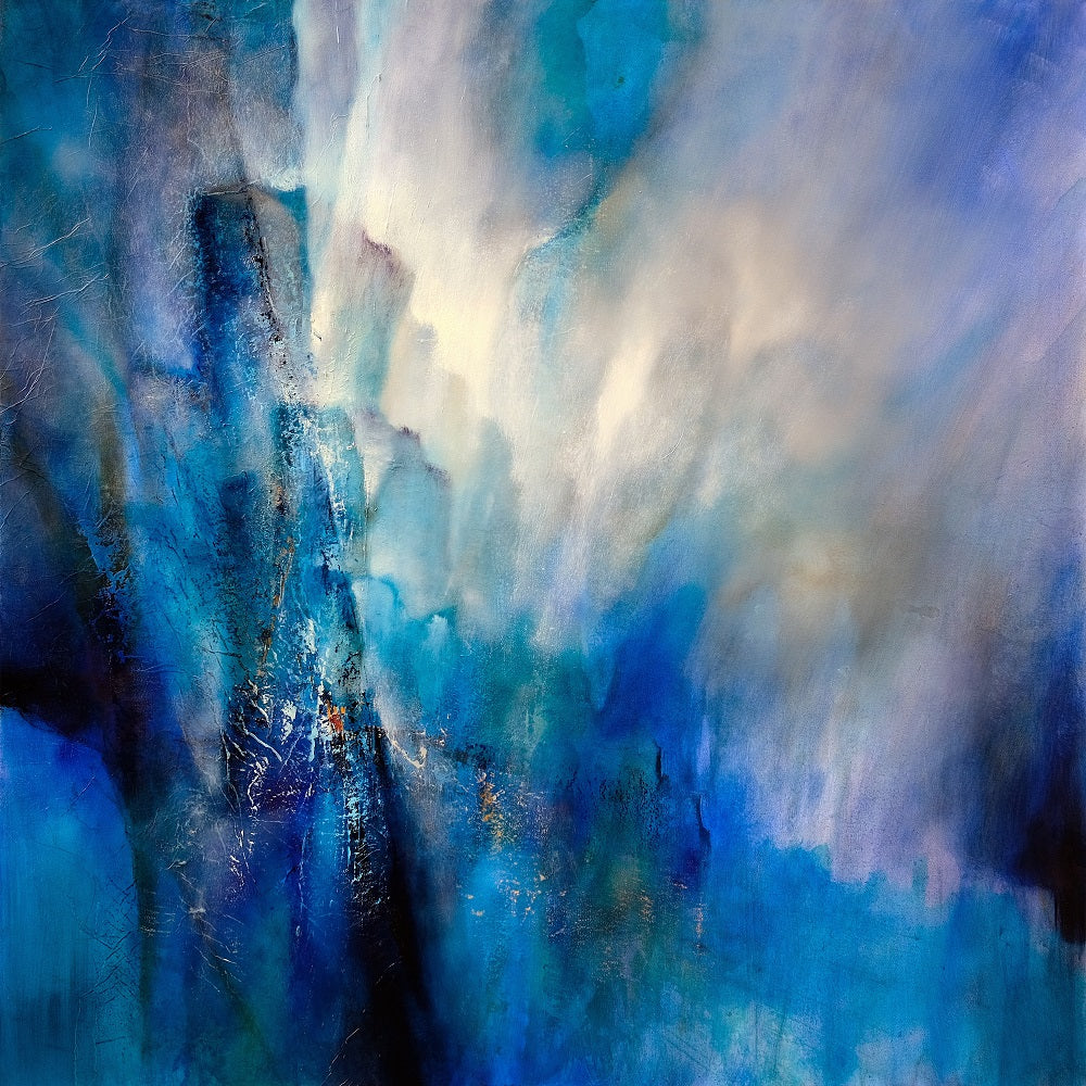 Blue Light Wall Mural