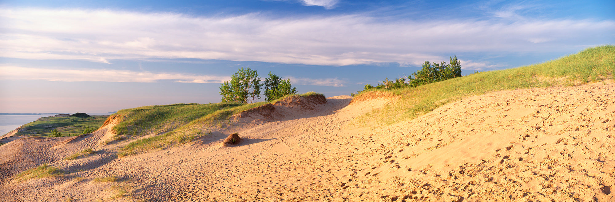 Footprints In The Sand, Sleeping Bear Dunes National Lakeshore, Michigan, USA Wall Mural
