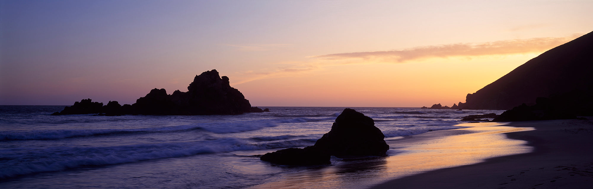Rock Formations On The Beach, Pfeiffer Beach, Big Sur, California, USA Wall Mural