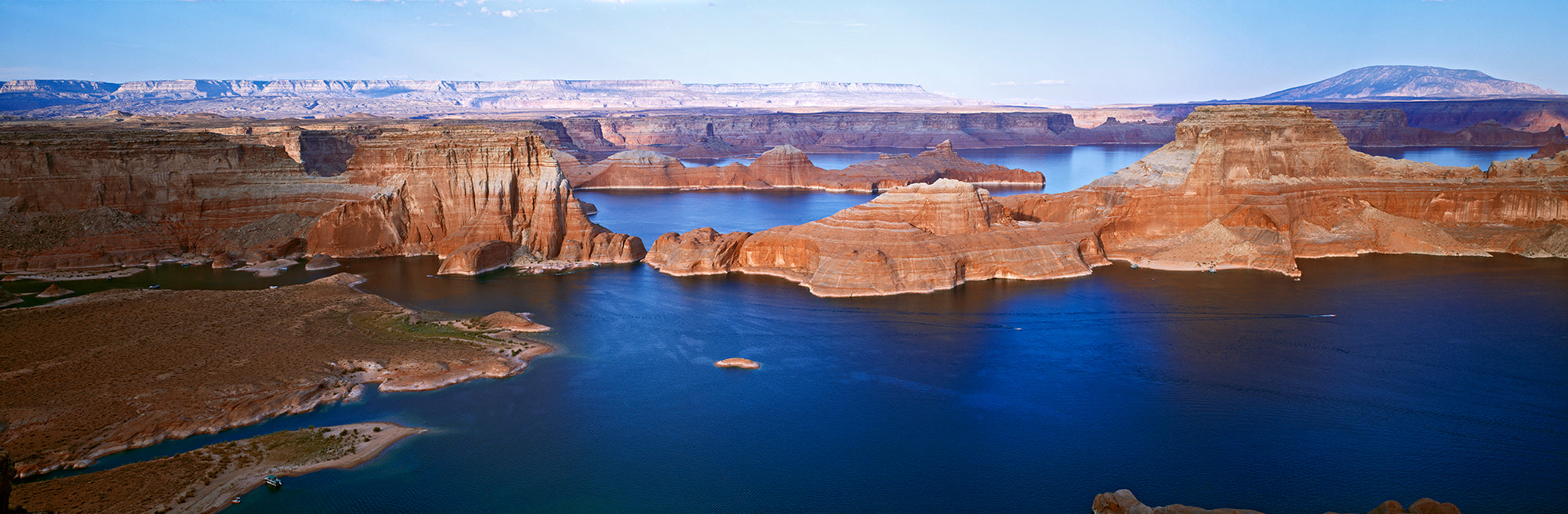 High Angle View Of A Lake In A Canyon, Lake Powell, Glen Canyon National Recreation Area, Arizona, USA Wall Mural