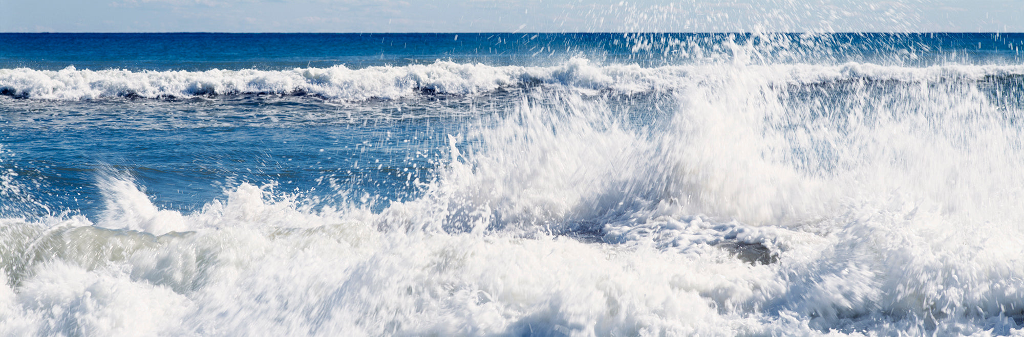 Waves Breaking On The Beach, Lucy Vincent Beach, Chilmark, Martha's Vineyard, Massachusetts, USA Wall Mural