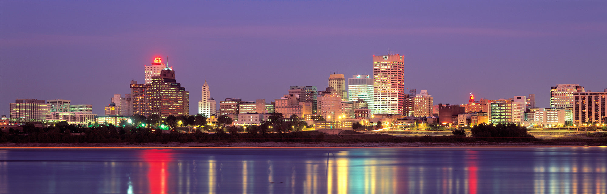 Dusk, Memphis, Tennessee, USA Wall Mural