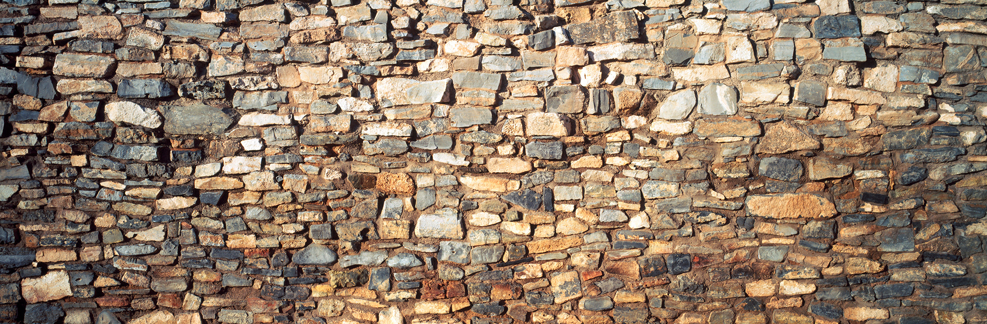 Low Angle View Of A Stone Wall, New Mexico, USA Wall Mural