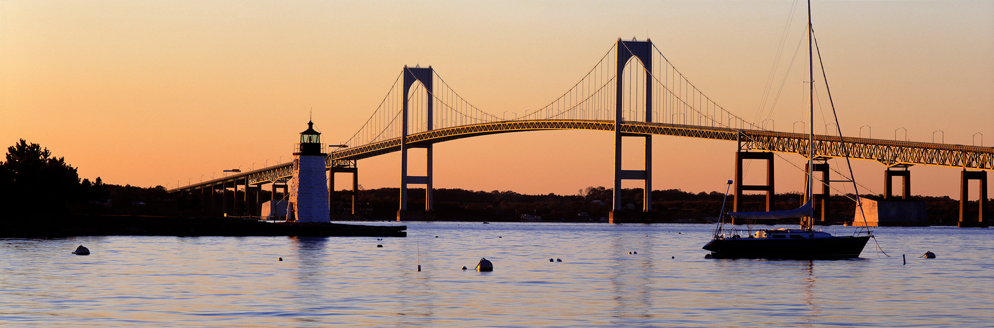 Bridge, Newport, Rhode Island, USA Wall Mural