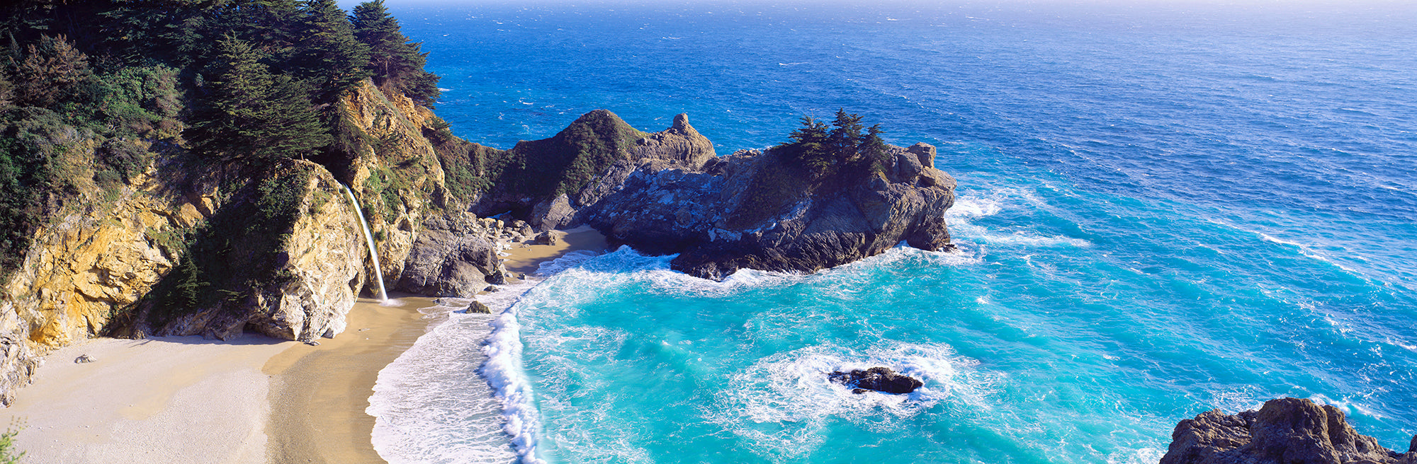 McWay Falls, McWay Cove, Julia Pfeiffer Burns State Park, Big Sur, California, USA Wall Mural