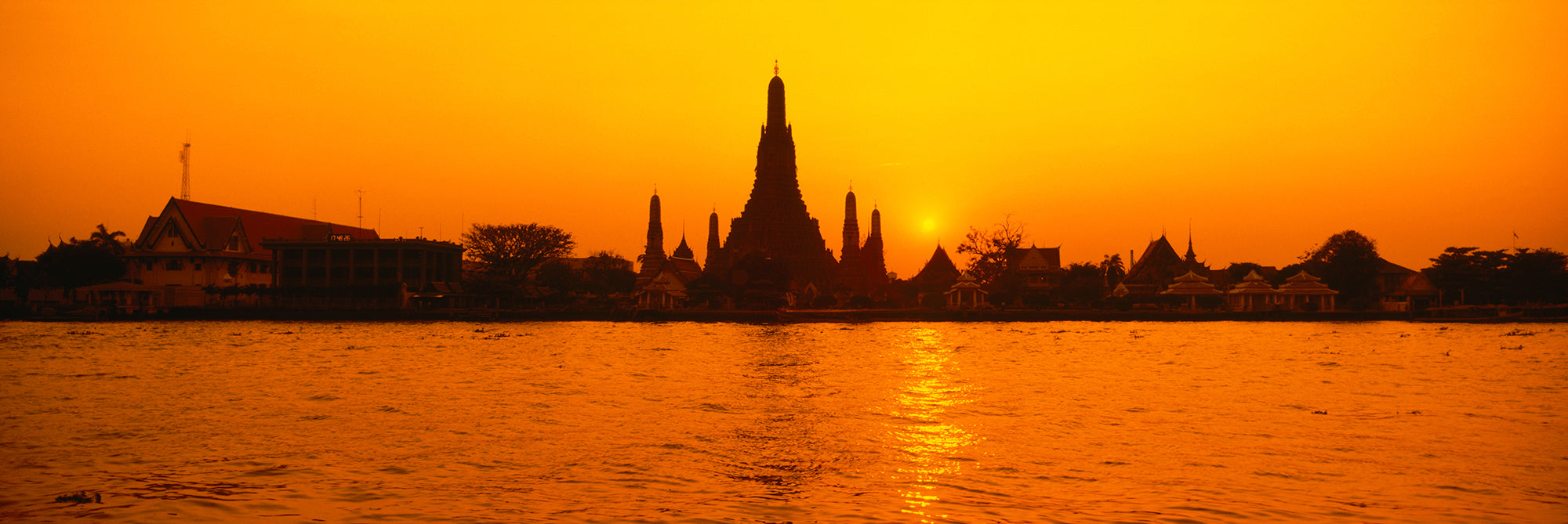 Thailand, Bangkok, Wat Arun Wall Mural