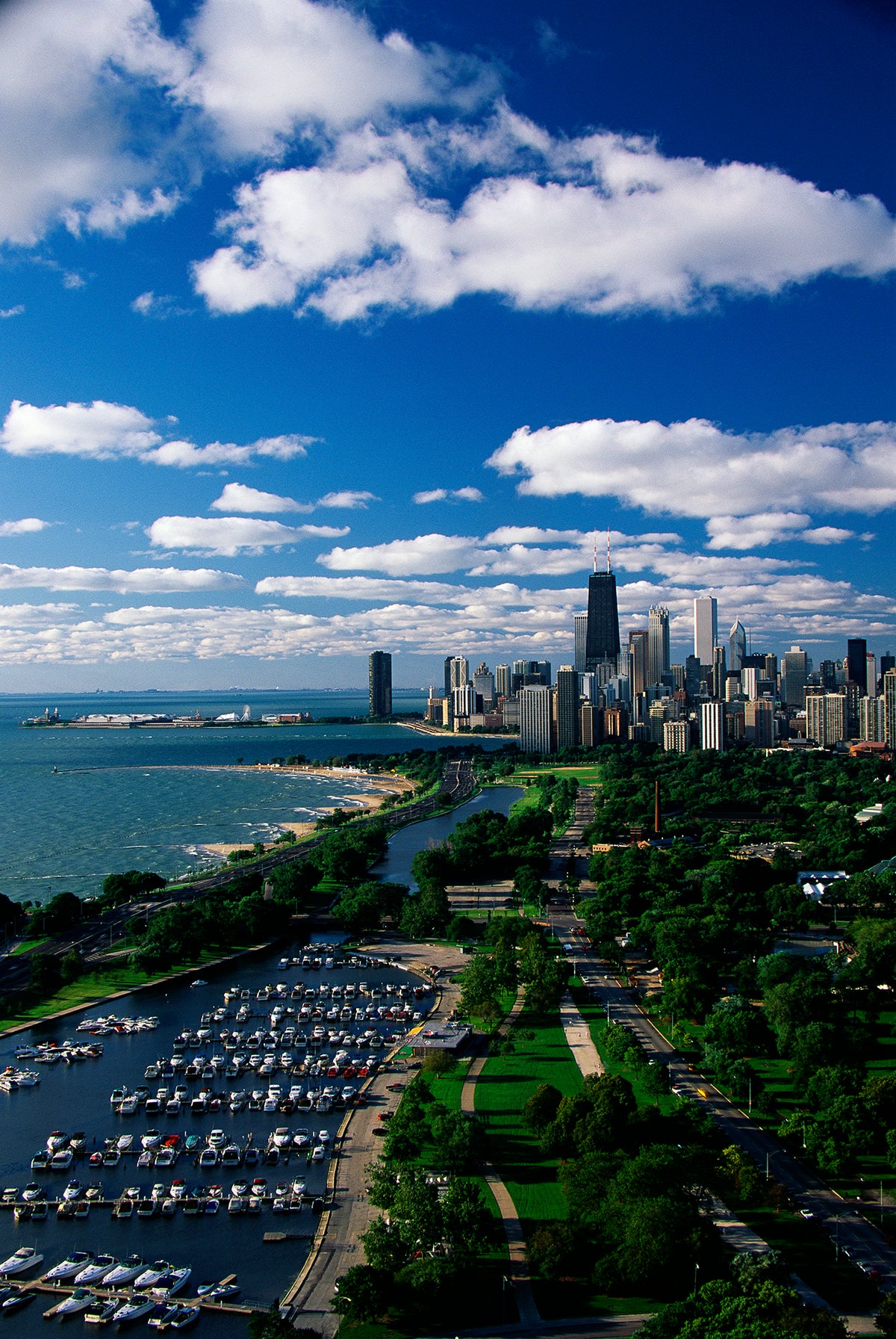 Lincoln Park And Diversey Harbor Chicago IL Wall Mural