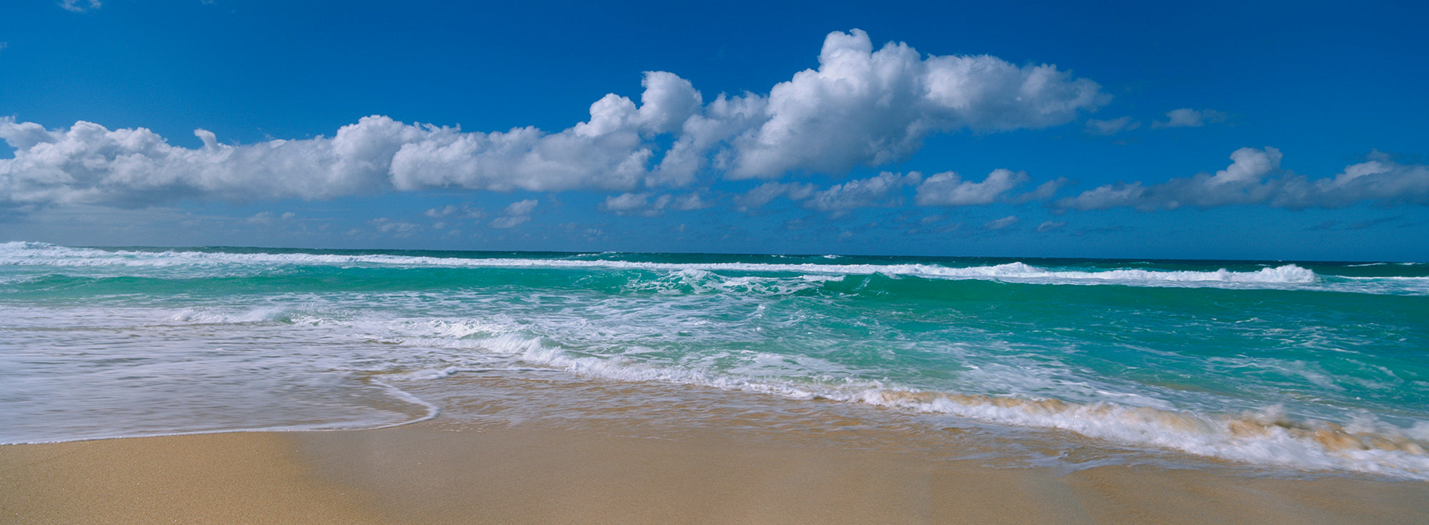 Waves Crashing On The Beach, Sunset Beach, Oahu, Hawaii, USA Wall Mural