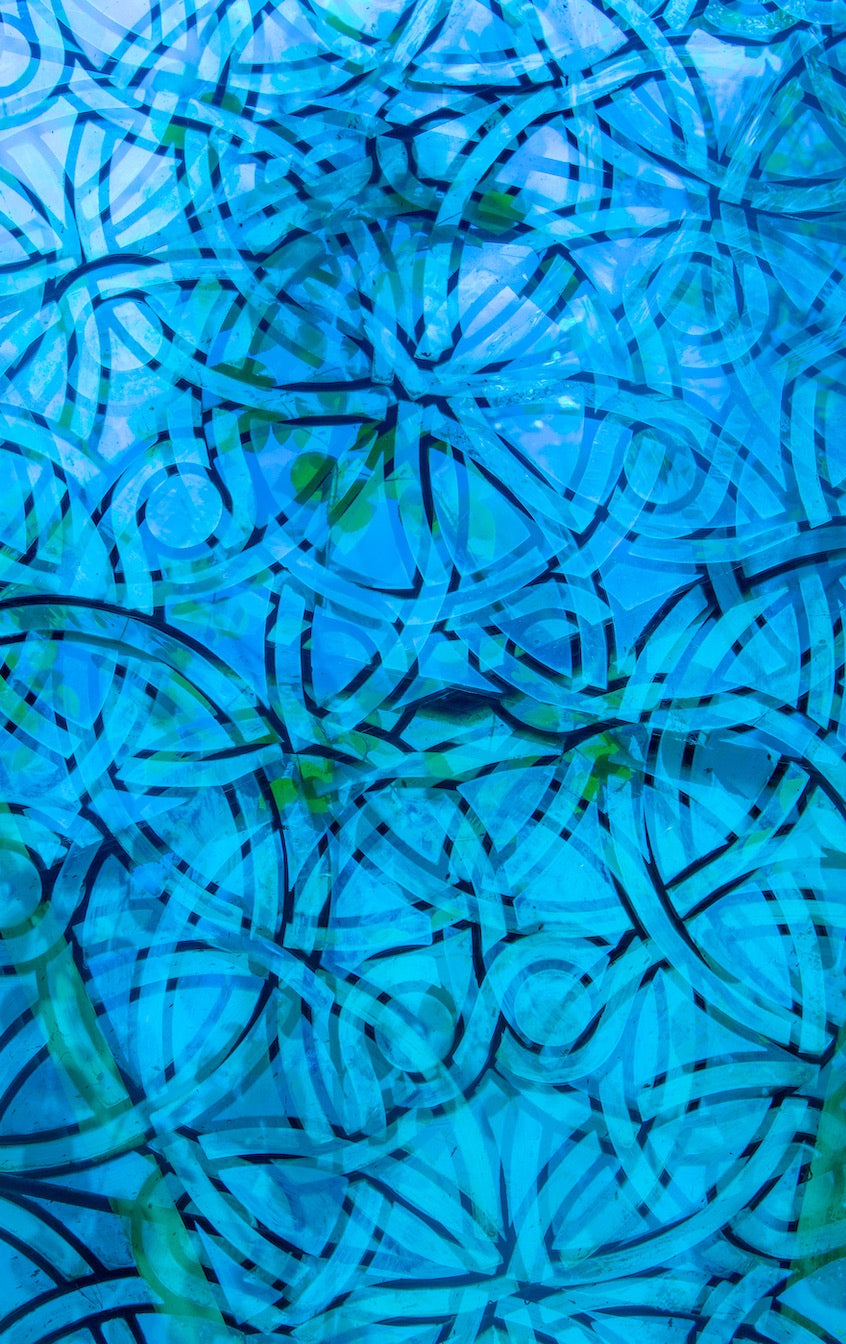 Into the Blue Wall Mural