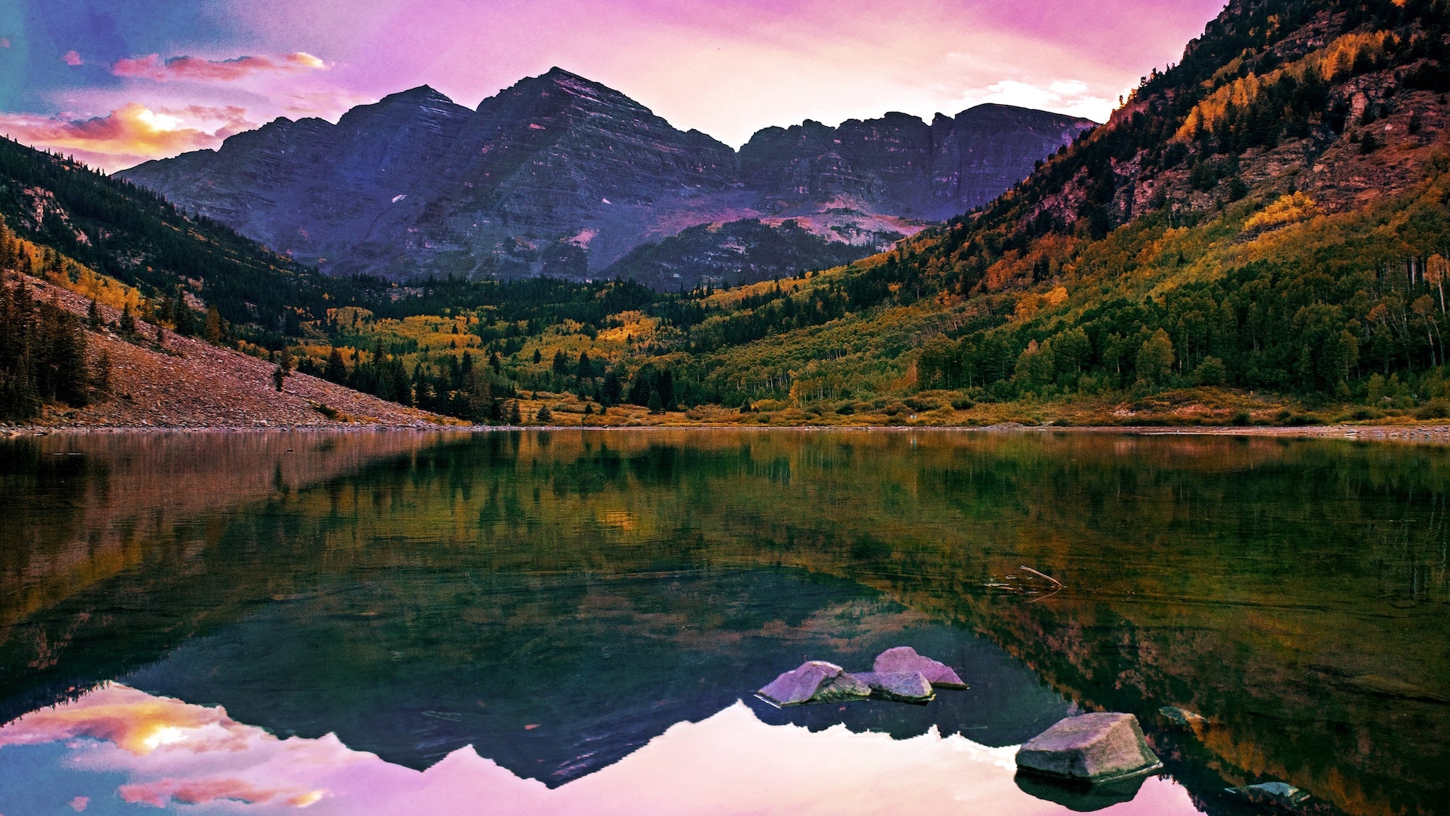 Mountain Twilight Wall Mural