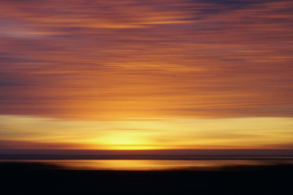 Burning Sunset Wall Mural