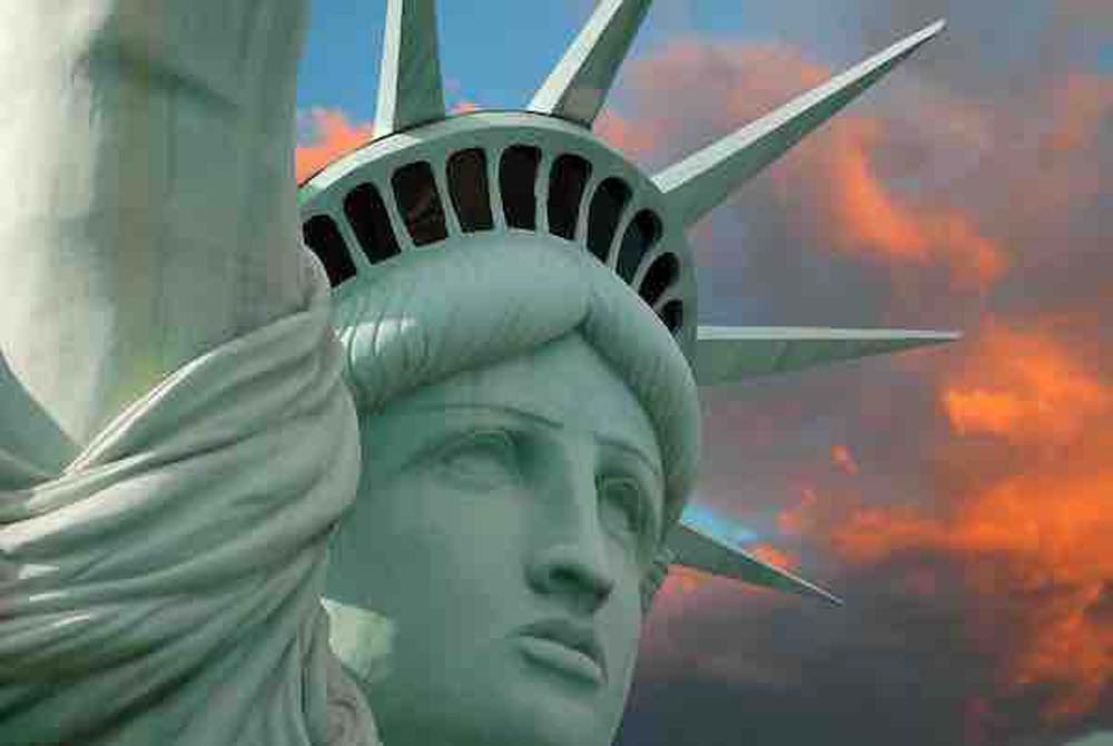 Lady Liberty Wall Mural
