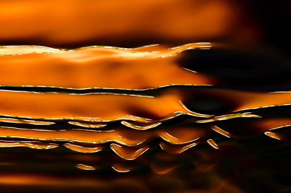 Golden Waves Wall Mural