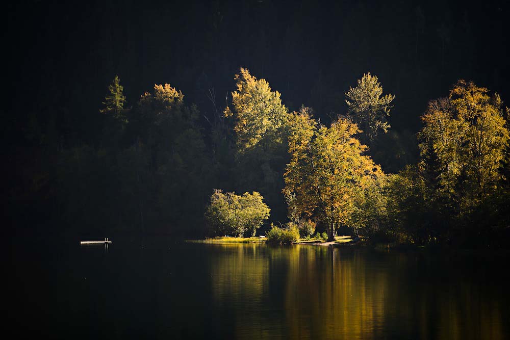 Peaceful Fall Evening Wall Mural