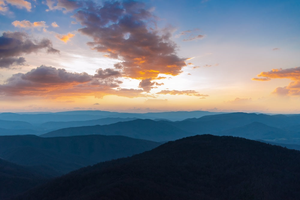 Blue Ridge Sunset Wall Mural