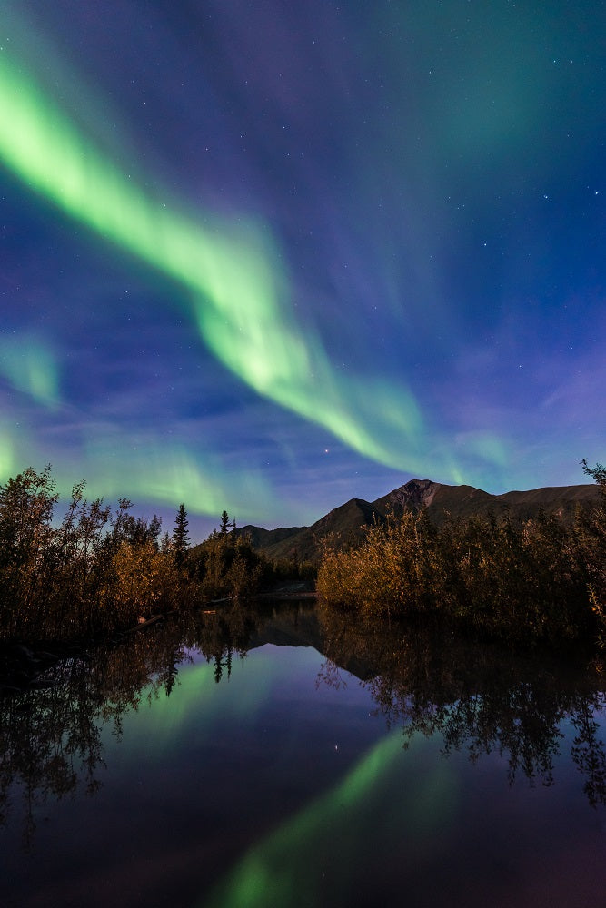 Northern Lights Reflection Wall Mural